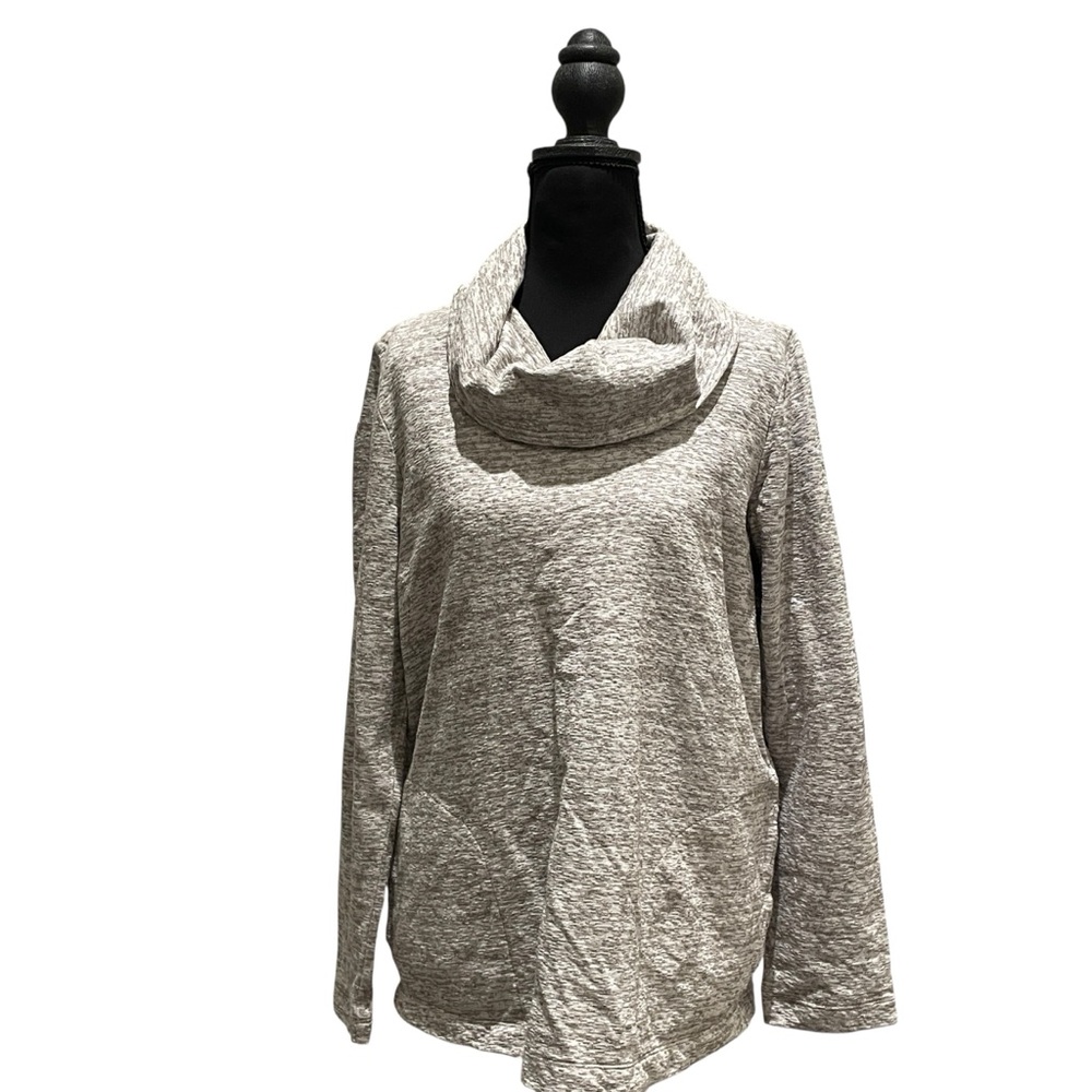 Pure Jill Light Grayish green Cowl Neck Sweater w/ pockets sz M